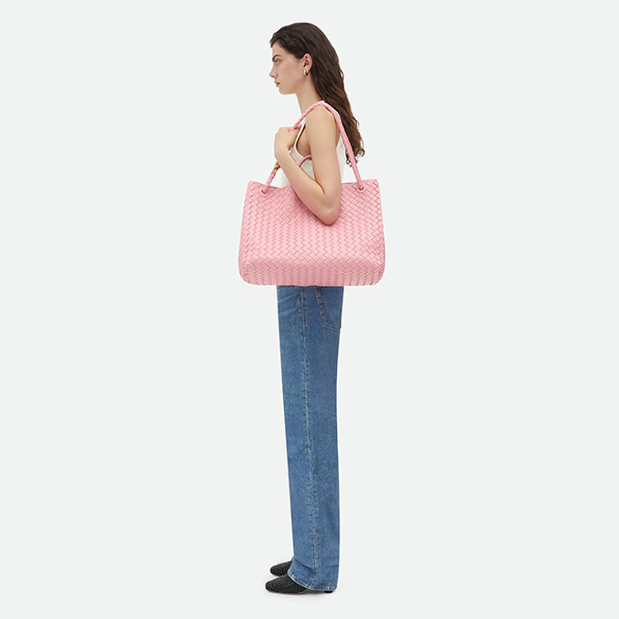 bottega veneta andiamo large woven tote bag #743575